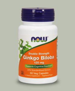 GINKGO BILOBA 120 mg 50 capsule di Now Foods su integratorisportebenessere.it